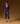 Cashmere V-ringad tröja - Mörk lila