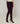 Stretch leggings i lammskinn - Mörklila