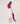 Twin-set med turtleneck i siden - Fuchsia