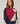 Pull col polo colorblock - Grenat