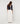 High-waisted wide-leg cotton pants - White Ecru