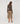 Draperad T-shirt - Brun