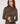 Draperad T-shirt - Brun