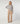 Stickade byxor med vida ben - Beige